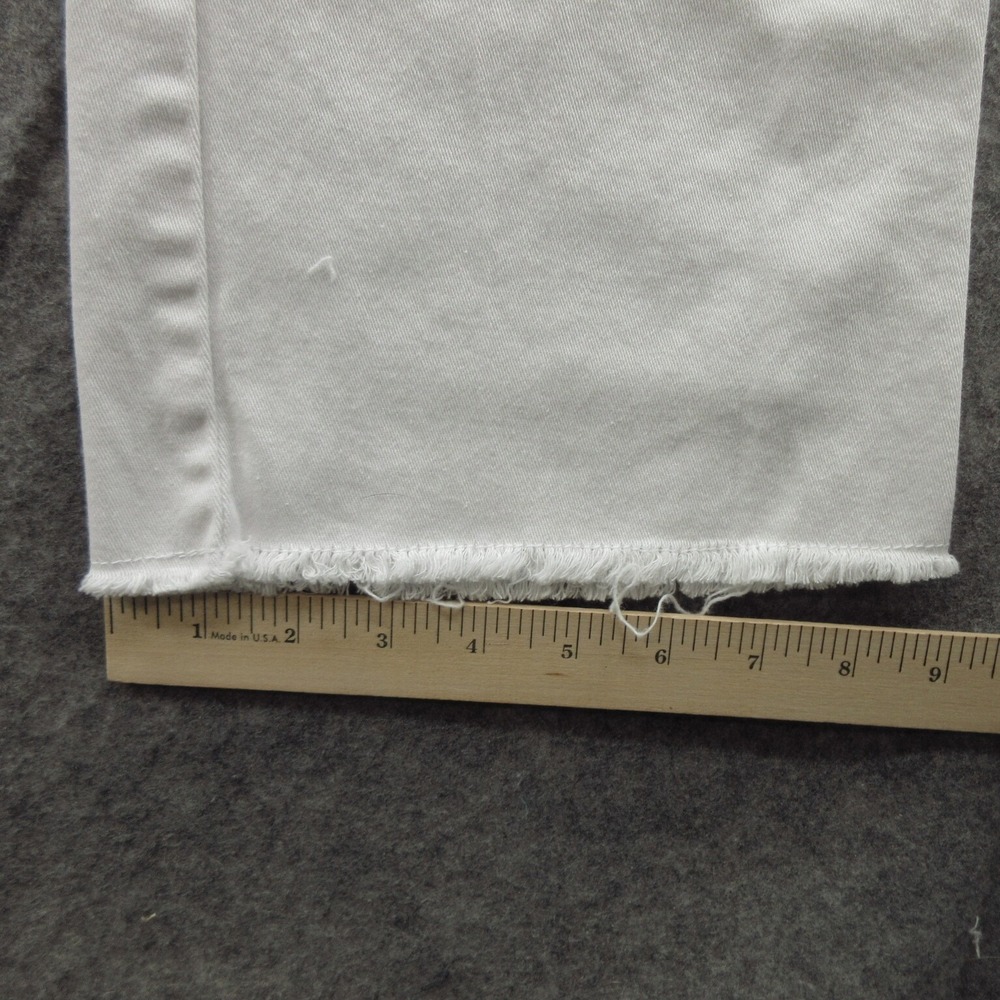 Venus Jeans Womens Size 12 Fame Capri White Cutoffs - Picture 9 of 15